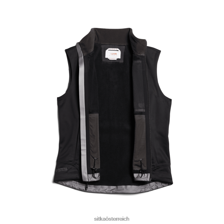 SITKA Gear Jetstream-Weste Frauen Schwarz Jacken und Westen 0HFT2V391