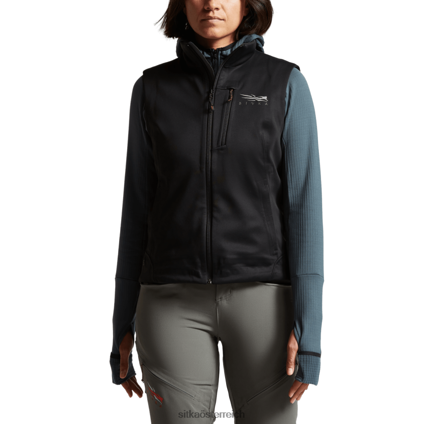 SITKA Gear Jetstream-Weste Frauen Schwarz Jacken und Westen 0HFT2V391