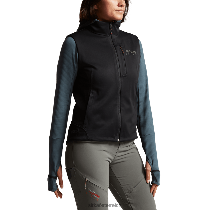SITKA Gear Jetstream-Weste Frauen Schwarz Jacken und Westen 0HFT2V391