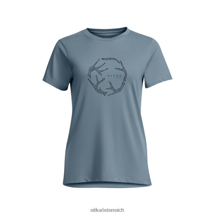 SITKA Gear Geweih Evo T-Shirt Frauen Feuersteinblau Spitzen 0HFT2V403