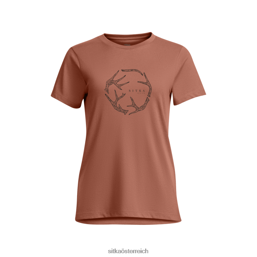 SITKA Gear Geweih Evo T-Shirt Frauen roter Sumach Spitzen 0HFT2V402