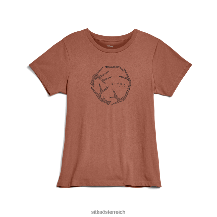 SITKA Gear Geweih Evo T-Shirt Frauen roter Sumach Spitzen 0HFT2V402