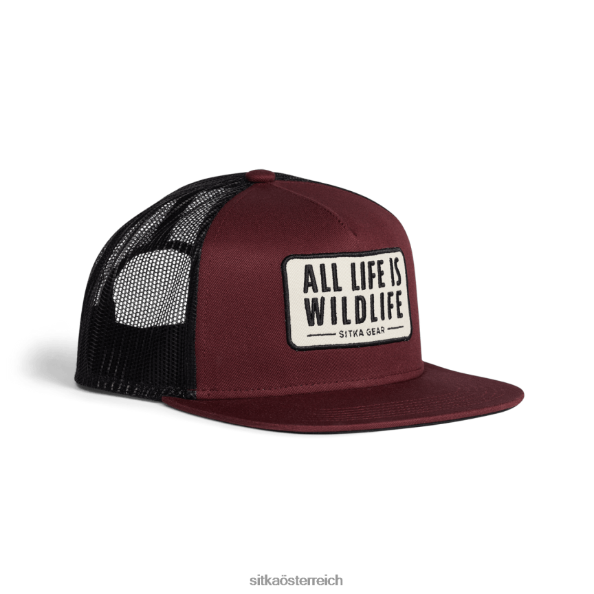 SITKA Gear Alles Leben Hallo Profi-Trucker unisex Dunkelrot Hüte 0HFT2V304