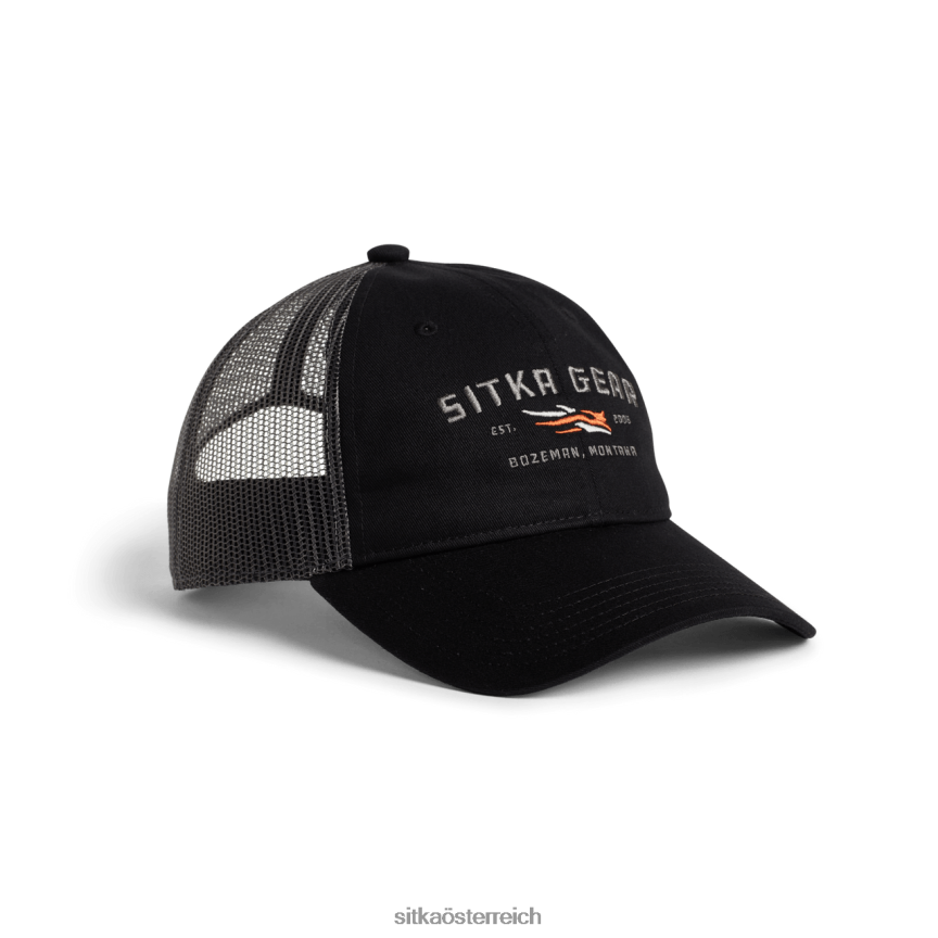 SITKA Gear Wortmarke lo pro Trucker unisex Schwarz Hüte 0HFT2V349