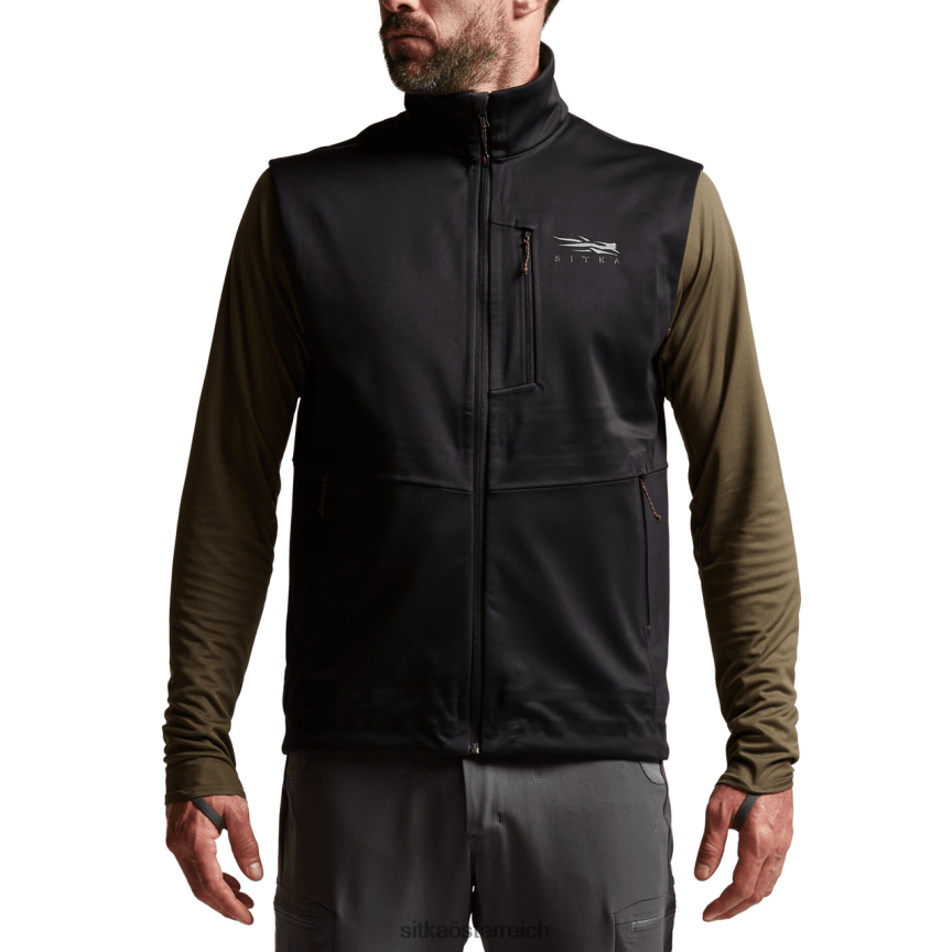 SITKA Gear Jetstream-Weste Männer Schwarz Jacken und Westen 0HFT2V65