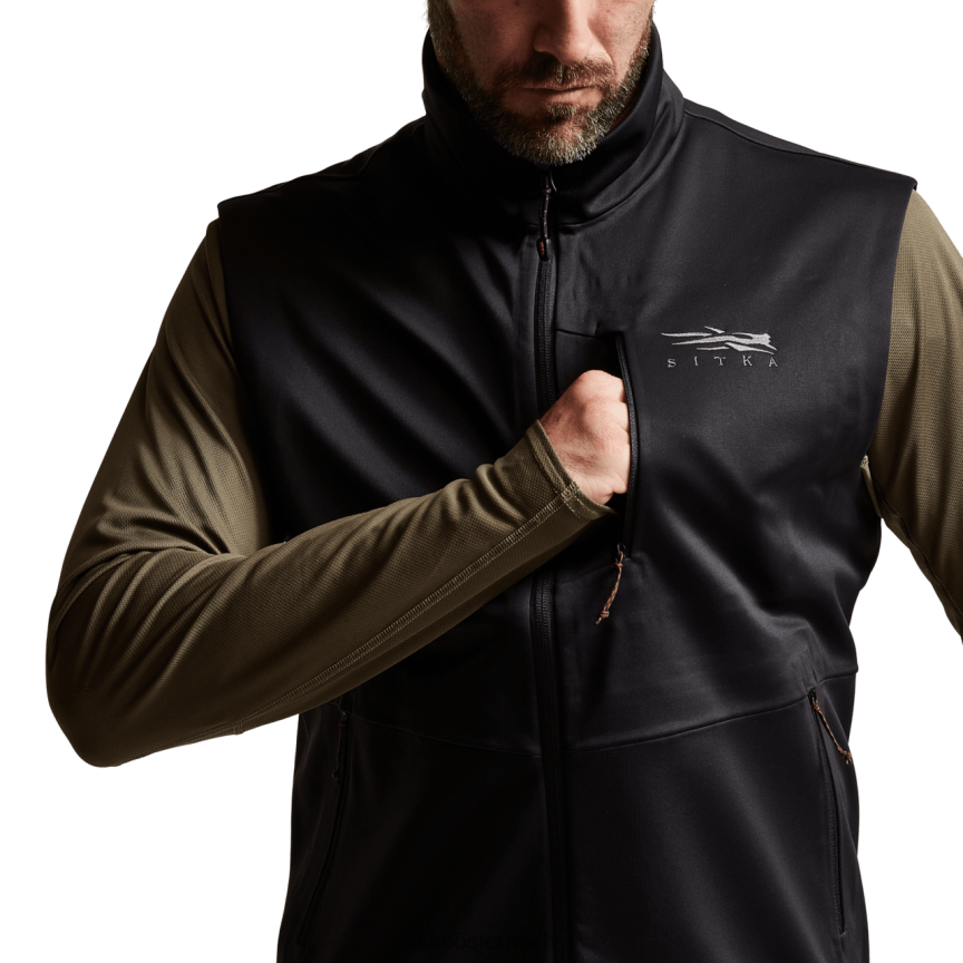 SITKA Gear Jetstream-Weste Männer Schwarz Jacken und Westen 0HFT2V65