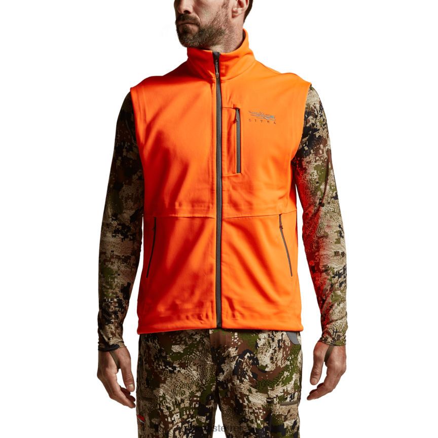 SITKA Gear Jetstream-Weste Männer leuchtendes Orange Jacken und Westen 0HFT2V63