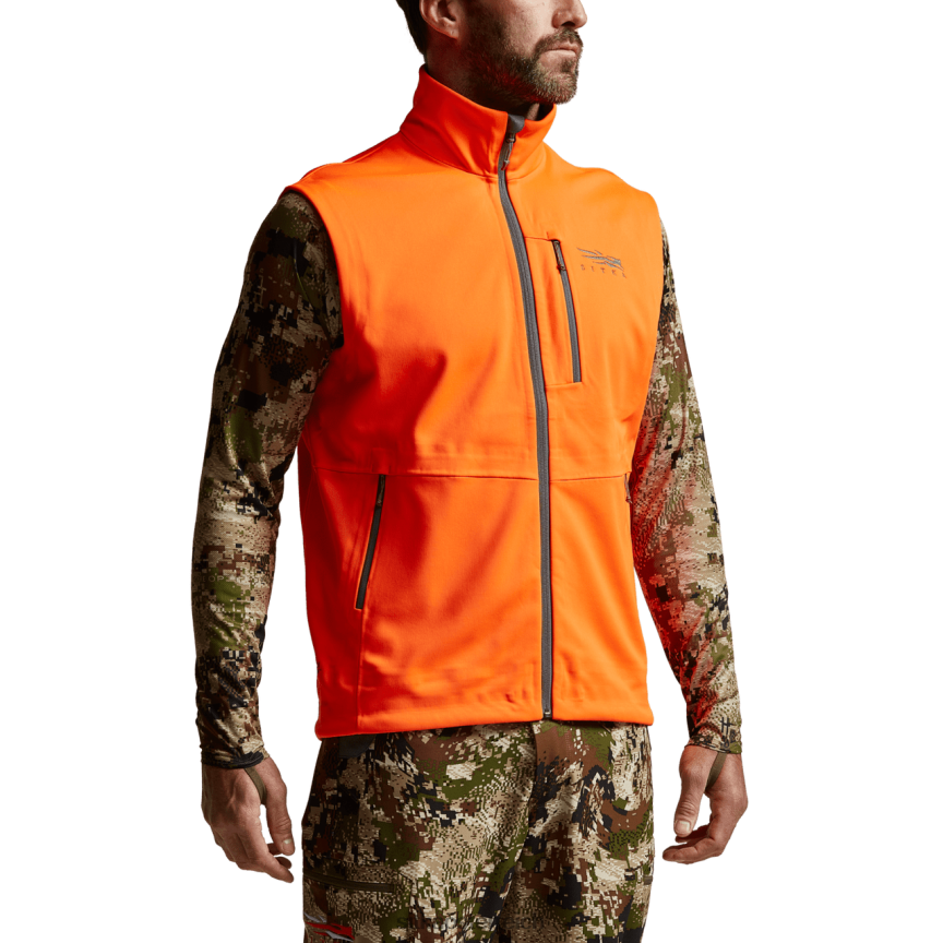 SITKA Gear Jetstream-Weste Männer leuchtendes Orange Jacken und Westen 0HFT2V63