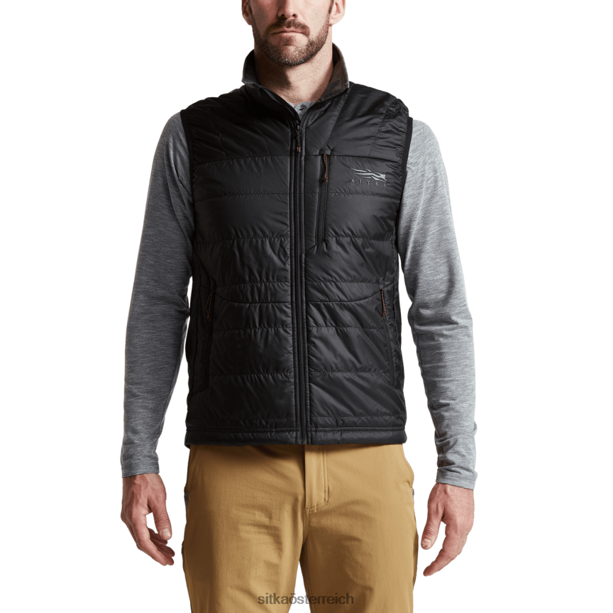 SITKA Gear Kelvin-Aerolite-Weste Männer Schwarz Jacken und Westen 0HFT2V73