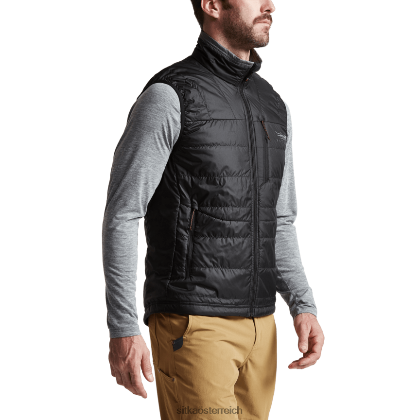 SITKA Gear Kelvin-Aerolite-Weste Männer Schwarz Jacken und Westen 0HFT2V73