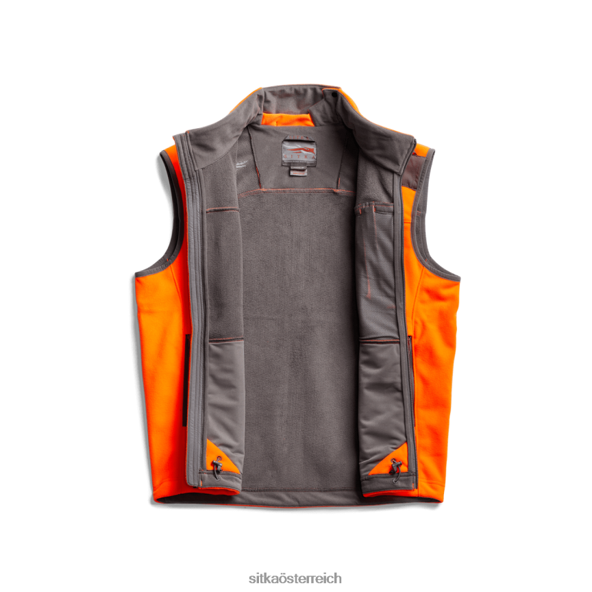 SITKA Gear Stratus-Weste Männer leuchtendes Orange Jacken und Westen 0HFT2V77