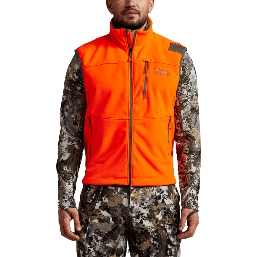 SITKA Gear Stratus-Weste Männer leuchtendes Orange Jacken und Westen 0HFT2V77