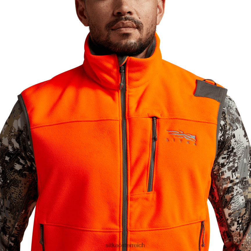 SITKA Gear Stratus-Weste Männer leuchtendes Orange Jacken und Westen 0HFT2V77