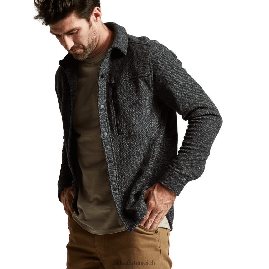 SITKA Gear Snowcrest LS-Shirt Männer schwarze Heide Spitzen 0HFT2V162