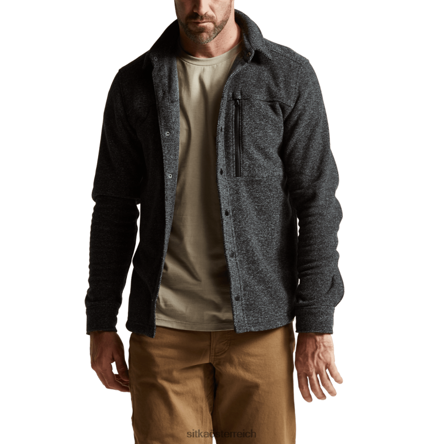 SITKA Gear Snowcrest LS-Shirt Männer schwarze Heide Spitzen 0HFT2V162