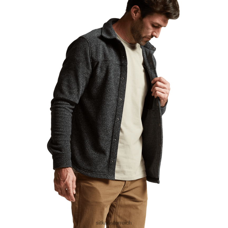 SITKA Gear Snowcrest LS-Shirt Männer schwarze Heide Spitzen 0HFT2V162