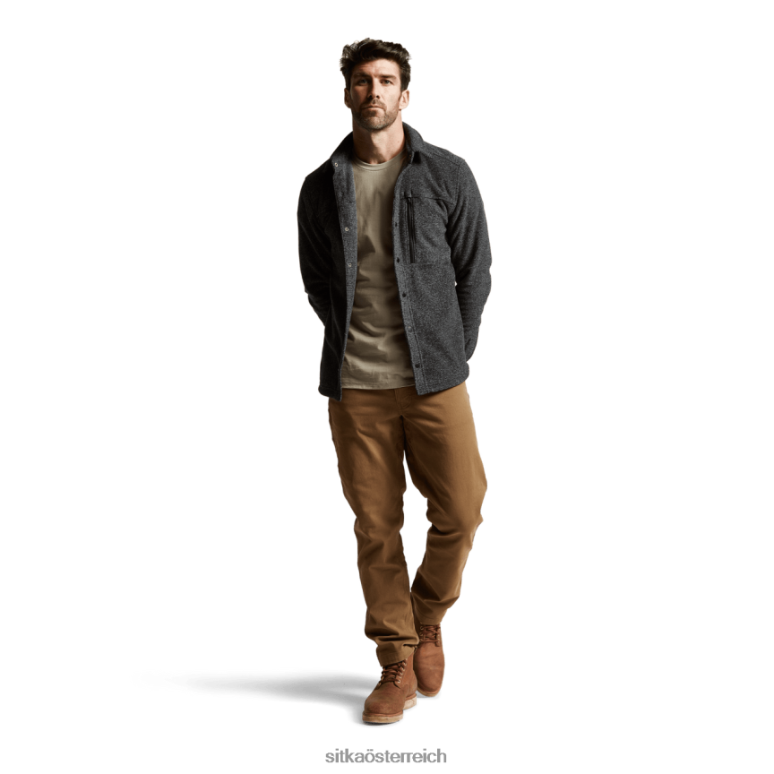 SITKA Gear Snowcrest LS-Shirt Männer schwarze Heide Spitzen 0HFT2V162