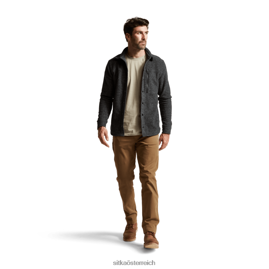 SITKA Gear Snowcrest LS-Shirt Männer schwarze Heide Spitzen 0HFT2V162