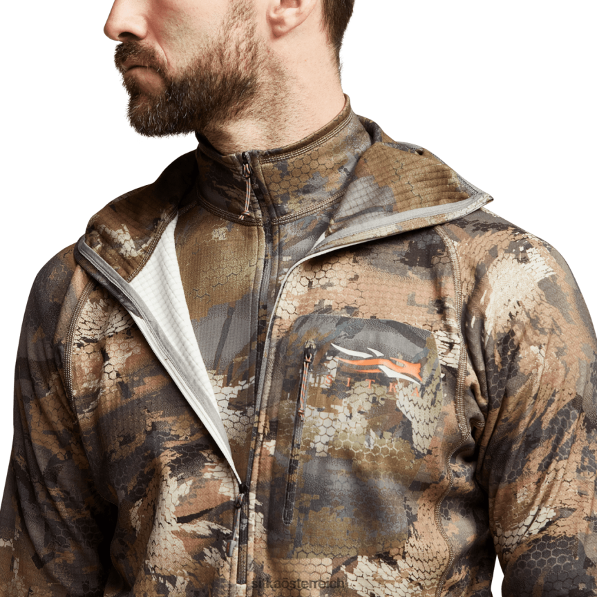 SITKA Gear Schleifer-Kapuzenpullover Männer optifade Wasservogelholz Spitzen 0HFT2V113