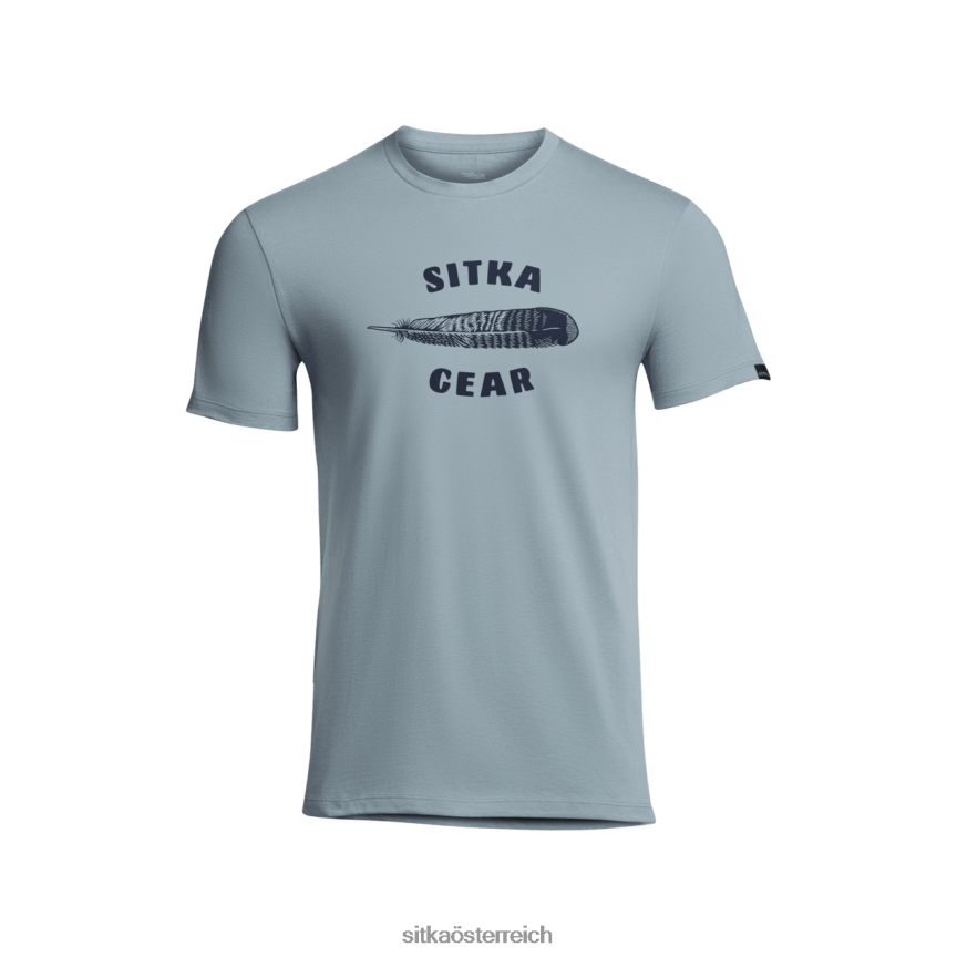 SITKA Gear Feder-T-Shirt Männer Feuersteinblau Spitzen 0HFT2V150