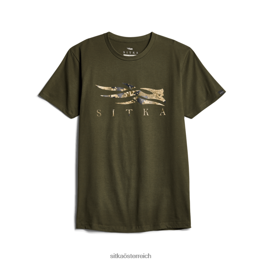 SITKA Gear Optifade-Icon-T-Shirt Männer tiefe Flechte subalpin Spitzen 0HFT2V145