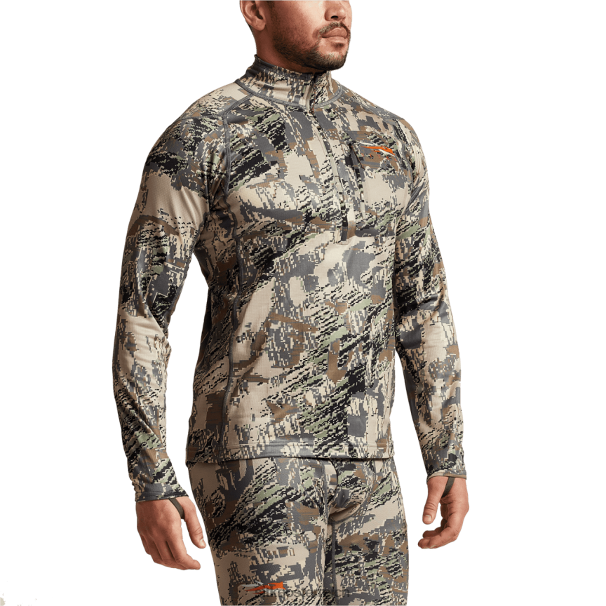 SITKA Gear Kern mittelschweres Zip-T Männer Optifade offenes Land Spitzen 0HFT2V169