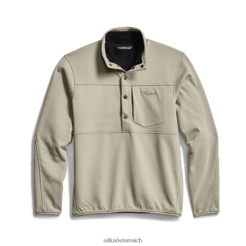 SITKA Gear Snap-Fleece im vorderen Bereich Männer Birke Spitzen 0HFT2V205