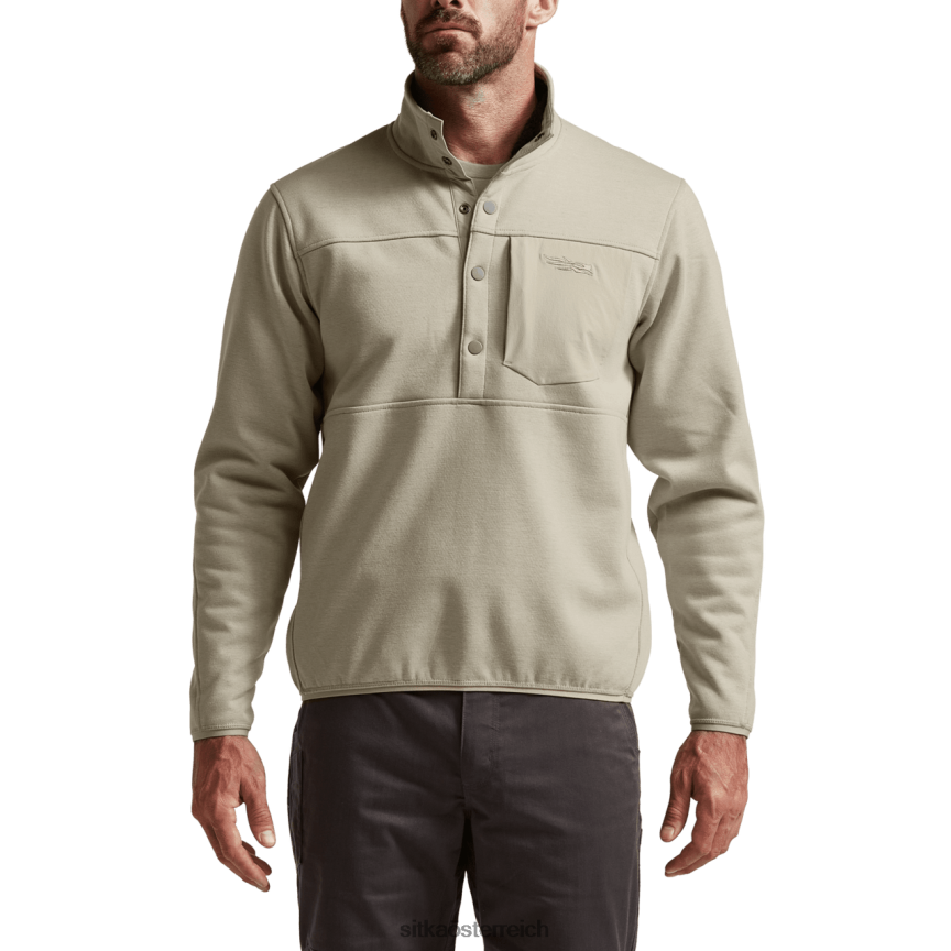 SITKA Gear Snap-Fleece im vorderen Bereich Männer Birke Spitzen 0HFT2V205