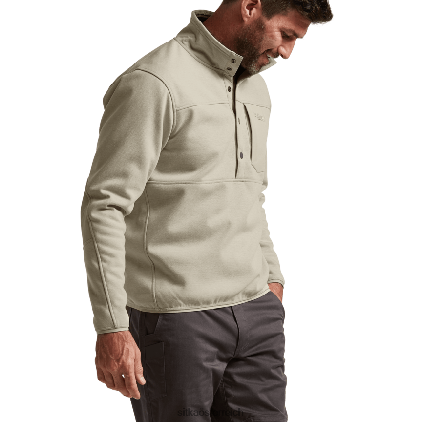 SITKA Gear Snap-Fleece im vorderen Bereich Männer Birke Spitzen 0HFT2V205
