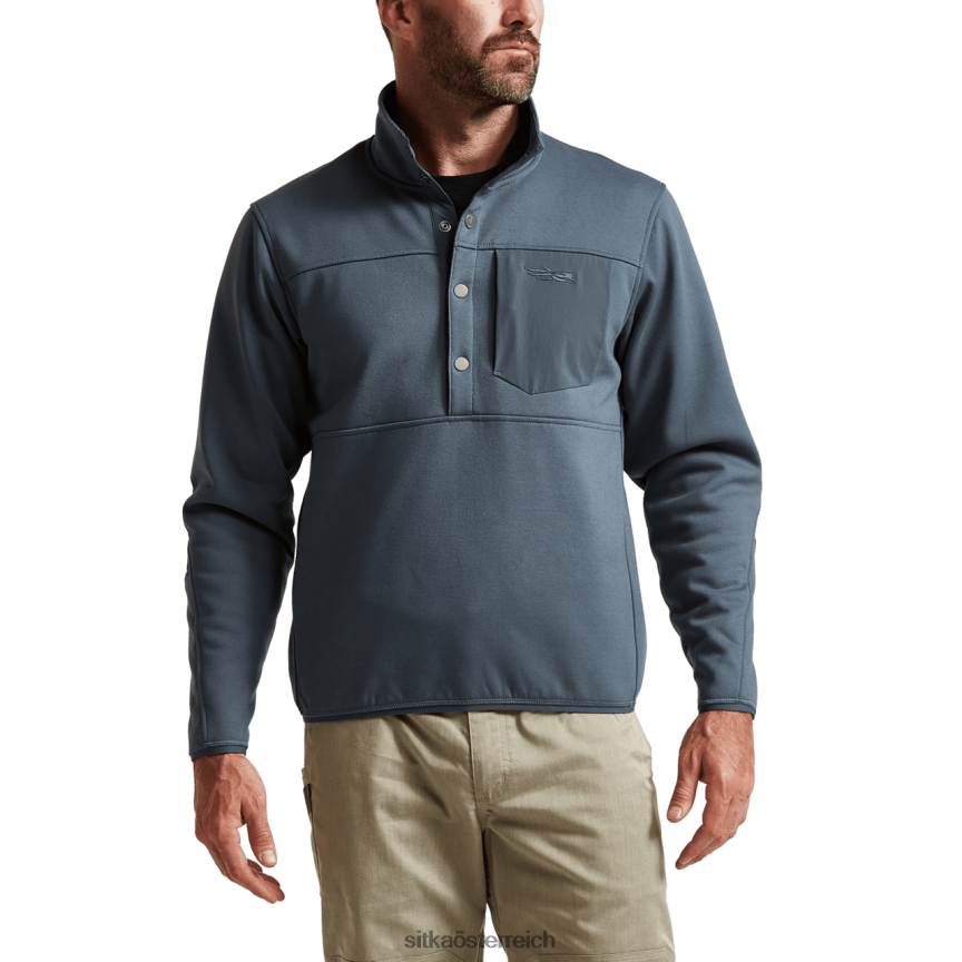 SITKA Gear Snap-Fleece im vorderen Bereich Männer Sturm Spitzen 0HFT2V207