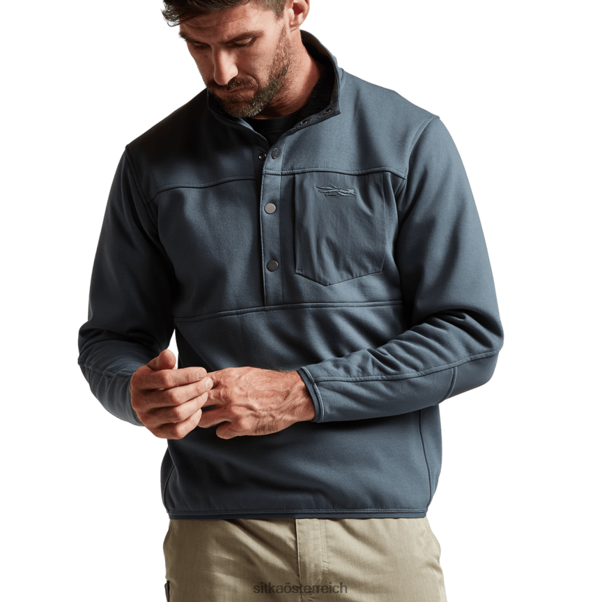 SITKA Gear Snap-Fleece im vorderen Bereich Männer Sturm Spitzen 0HFT2V207